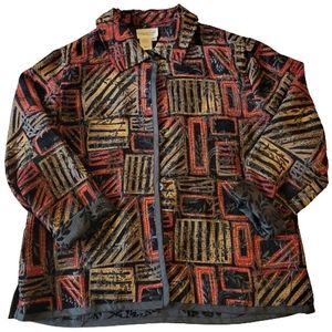 Coldwater Creek women's reversible button-down blazer jacket size medium